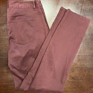 Talbots Rich Burgundy Signature Pants